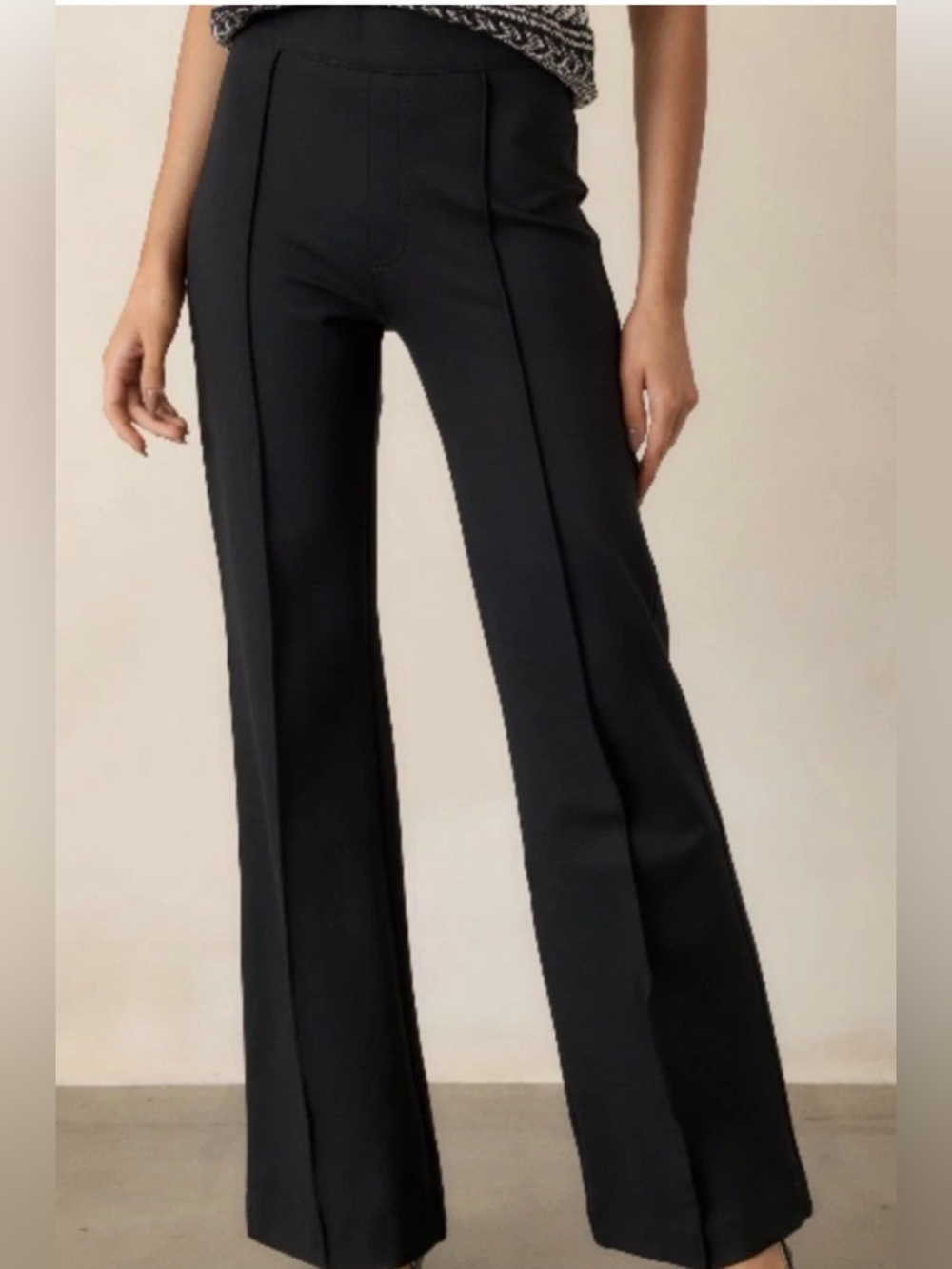 Spanx High Rise Flare The Perfect Pant Black 20252R XL‎ Minimalist Casual Office